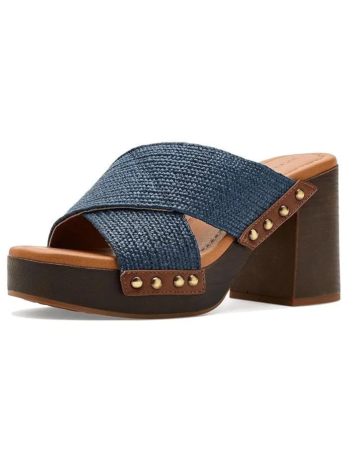 Босоножки на каблуке с перекрестными ремешками Casyna Lucky Brand — 2