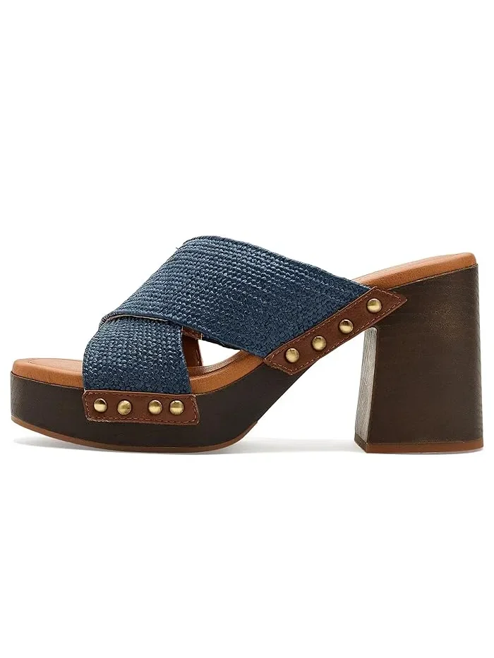 Босоножки на каблуке с перекрестными ремешками Casyna Lucky Brand — 5