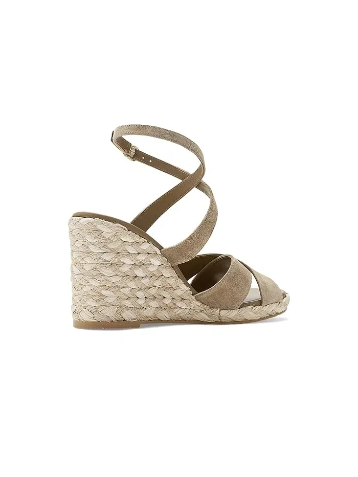 Босоножки на танкетке Alyssa Stuart Weitzman — изображение 4 из 5, золотистый оливковый