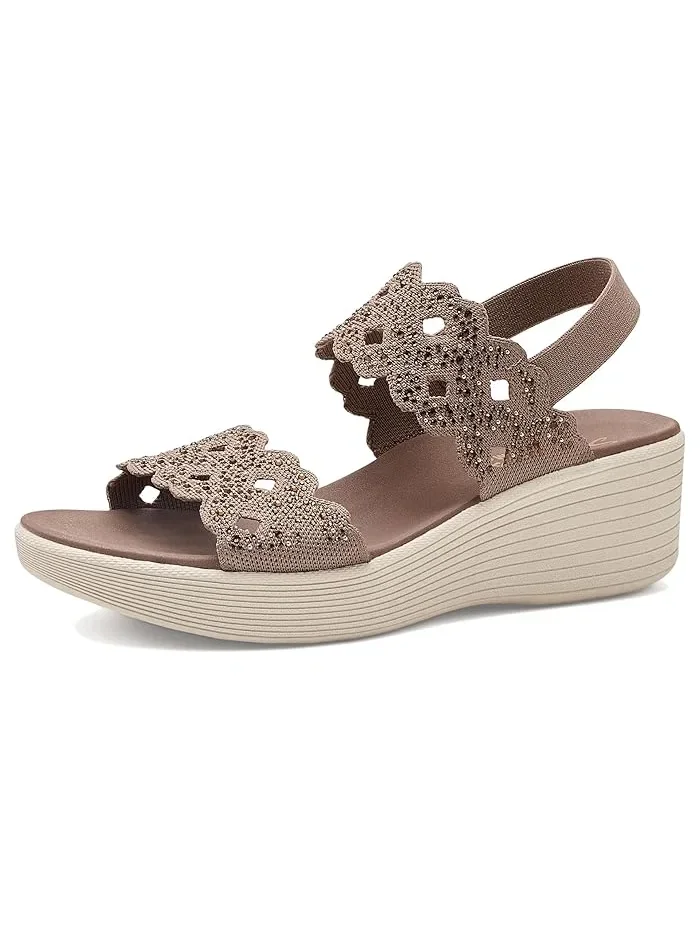 Босоножки на танкетке с пайетками Parallel Lite - Sassy Dayz 2.0 SKECHERS — 2