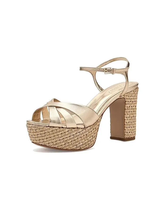 Босоножки на платформе Keefa Raffia Schutz — 2