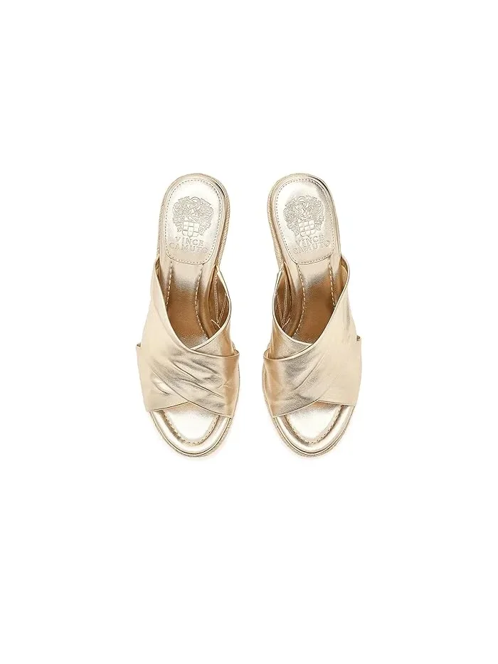 Босоножки на танкетке с перекрестными ремешками Fisella Vince Camuto — 3