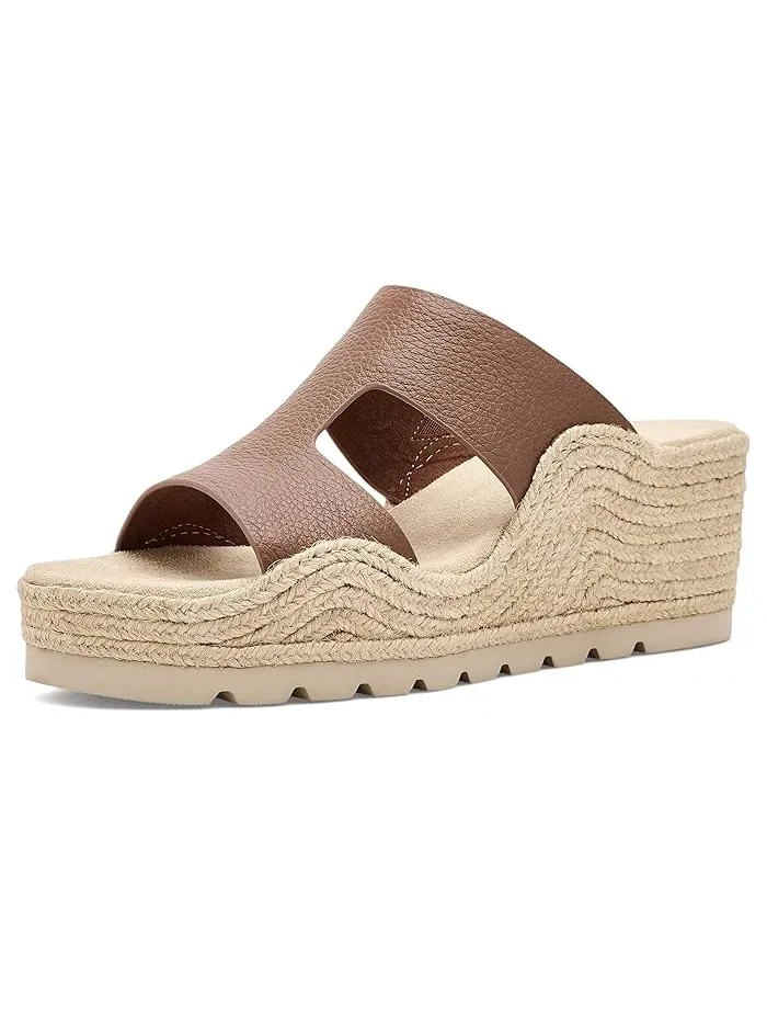 Босоножки на танкетке Cyril Vaneli, Cuoio Milled Calf — 2