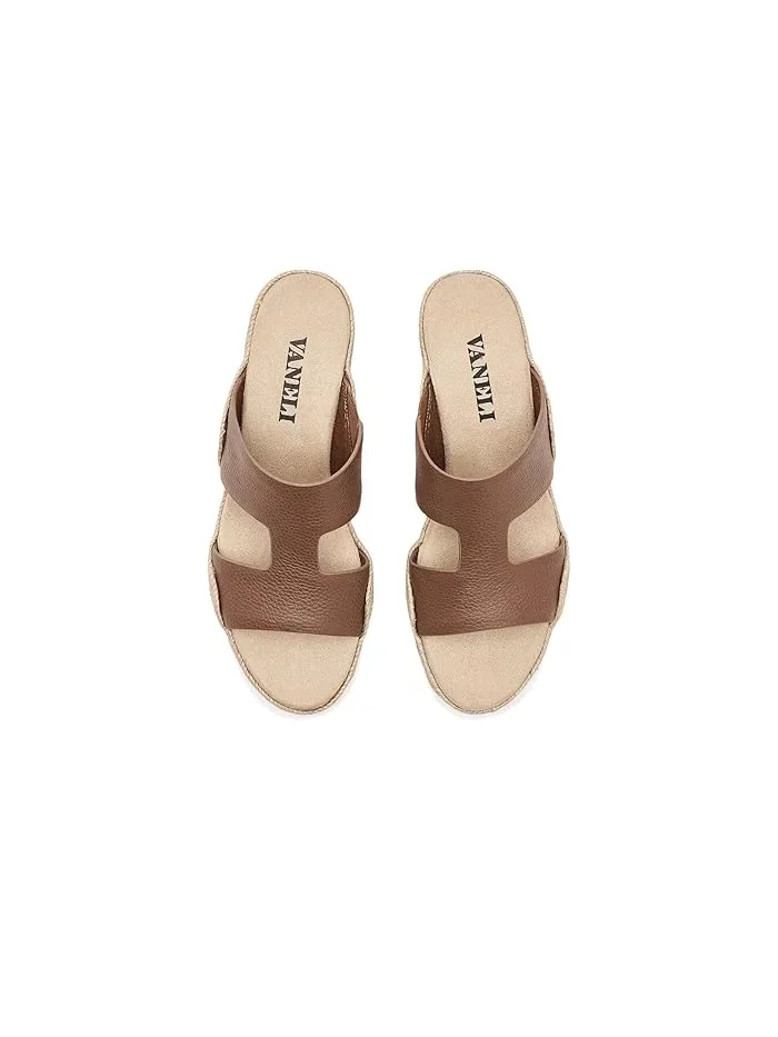 Босоножки на танкетке Cyril Vaneli, Cuoio Milled Calf — 3