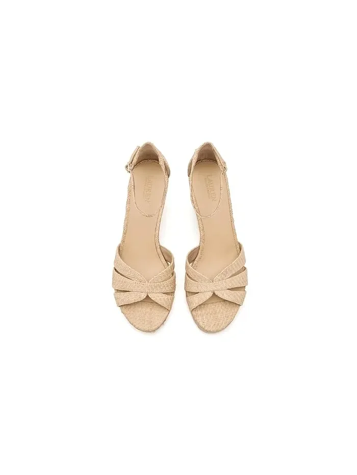 Босоножки на танкетке Nellie Raffia Lauren Ralph Lauren — 3