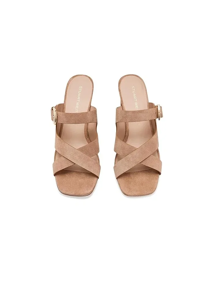 Босоножки с квадратным носком Sai Slides 50 Stuart Weitzman — 3