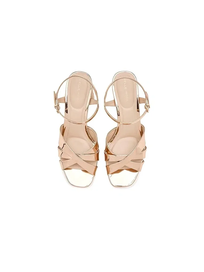 Босоножки на платформе с плетеным каблуком Petina Pelle Moda — 3