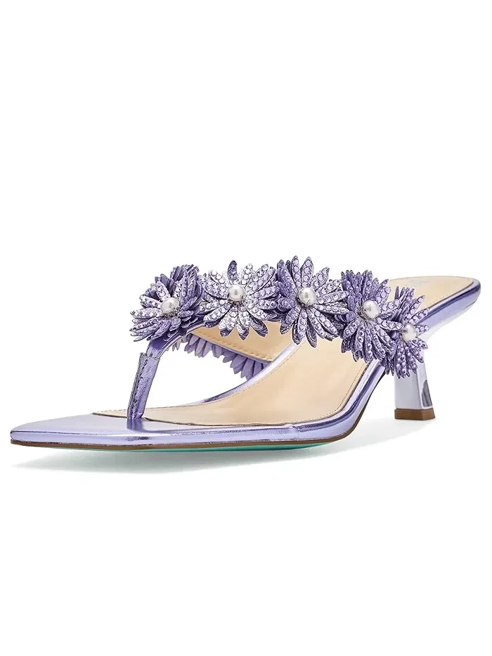 Босоножки на каблуке Lesli Blue by Betsey Johnson — 1
