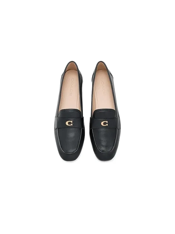 Лоферы кожаные Sculpted C Leather Loafers COACH — 3