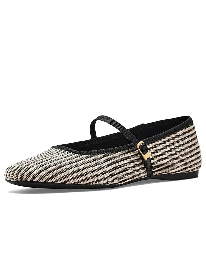 Лоферы Mary Jane двухцветные raffia Birdies — 2