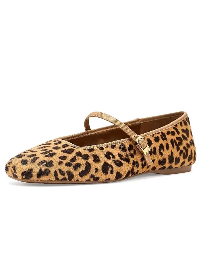 Лоферы Mary Jane с принтом Birdies, Leopardprint Haircalf — 1