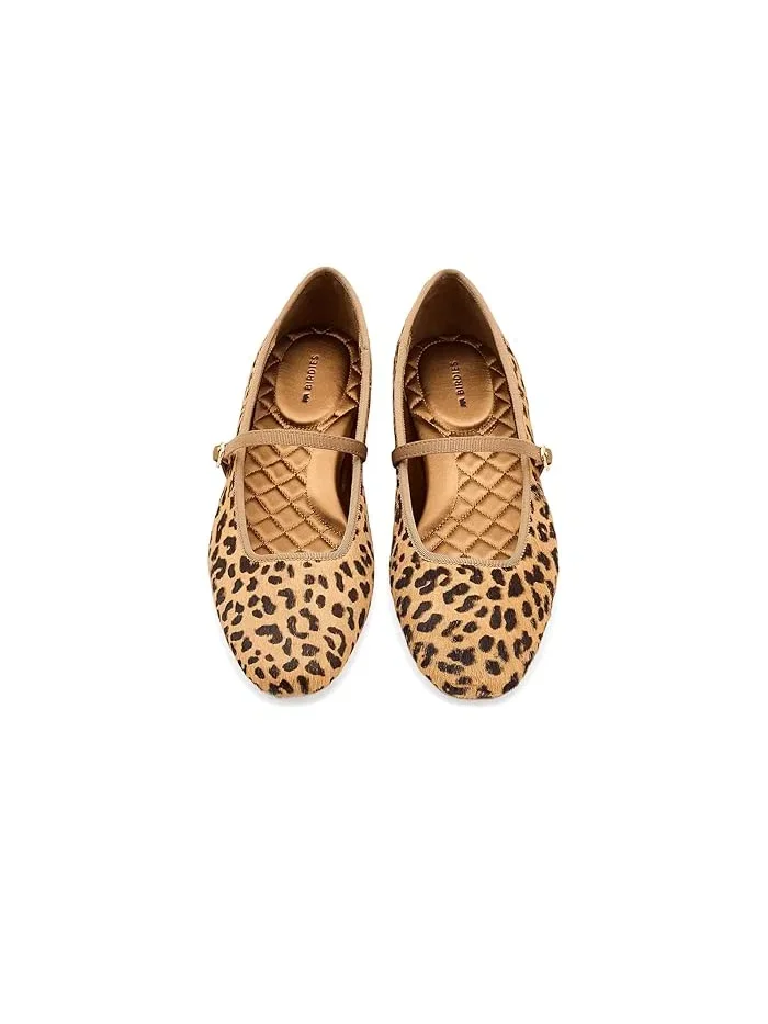 Лоферы Mary Jane с принтом Birdies, Leopardprint Haircalf — 3