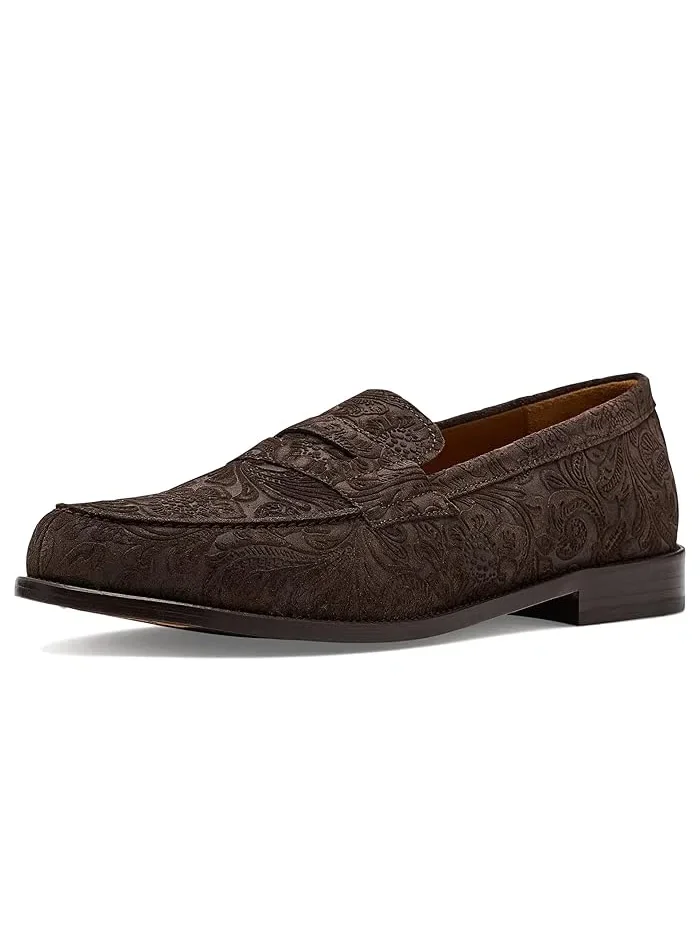 Лоферы Sterling из замши с цветочным тиснением Brown Floral, Taft — 1
