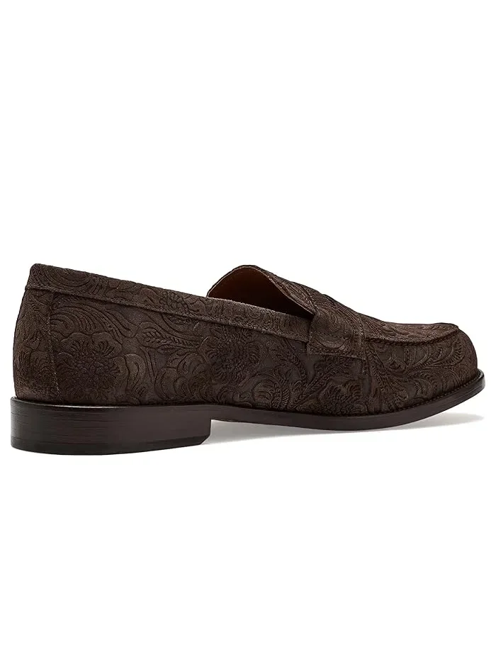 Лоферы Sterling из замши с цветочным тиснением Brown Floral, Taft — 4