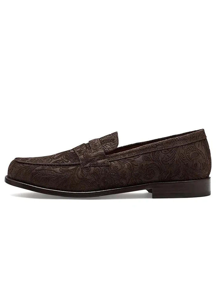 Лоферы Sterling из замши с цветочным тиснением Brown Floral, Taft — 5