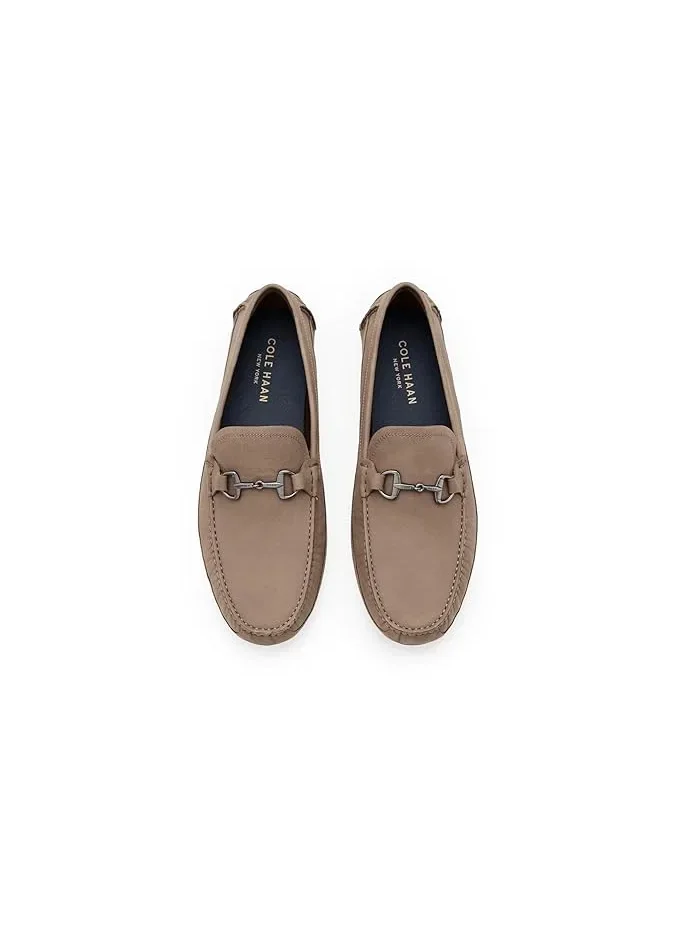 Лоферы Driving Loafers Hutchinson Grand Bit Cole Haan, Light Whiskey Nubuck/Gum — 3