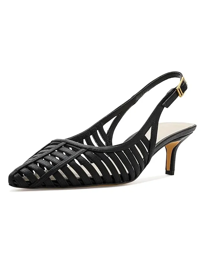 Туфли на каблуке с открытым мысом Kate Slingback Franco Sarto — 2