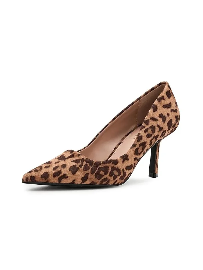 Туфли на каблуке с леопардовым принтом Grovve Madden Girl, Leopard Fabric — 1