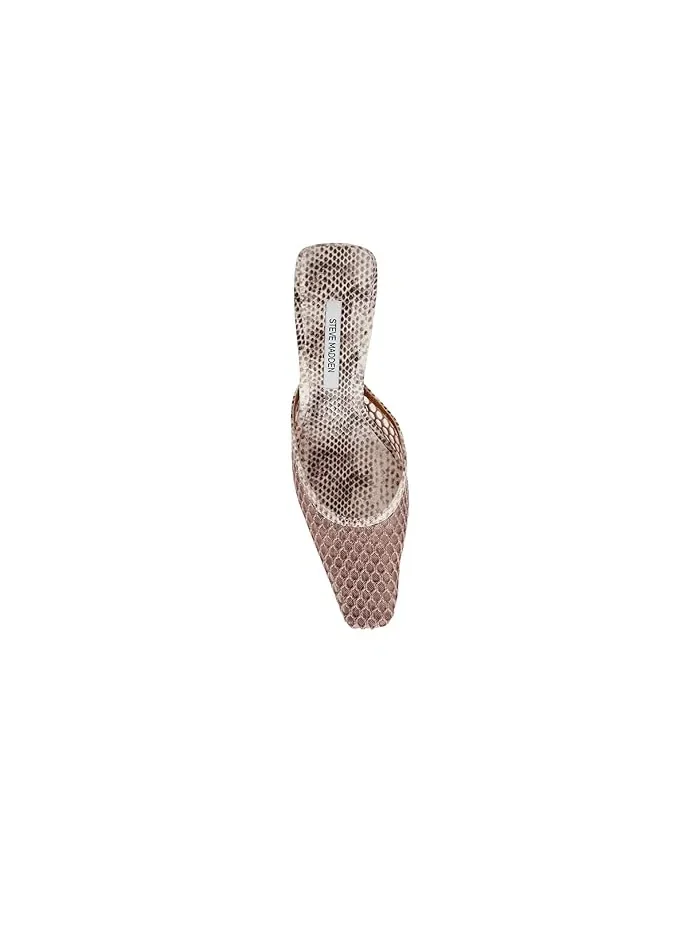 Туфли на каблуке Alyse Steve Madden, Natural Snake Mesh — 3