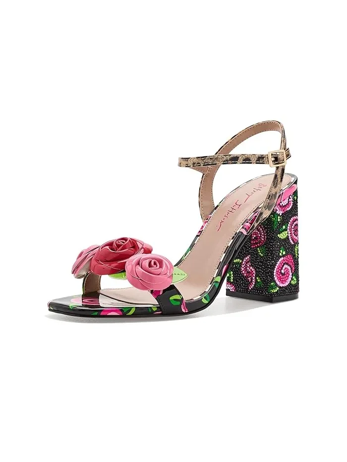 Туфли на каблуке с цветами Krystle Blue by Betsey Johnson — 1