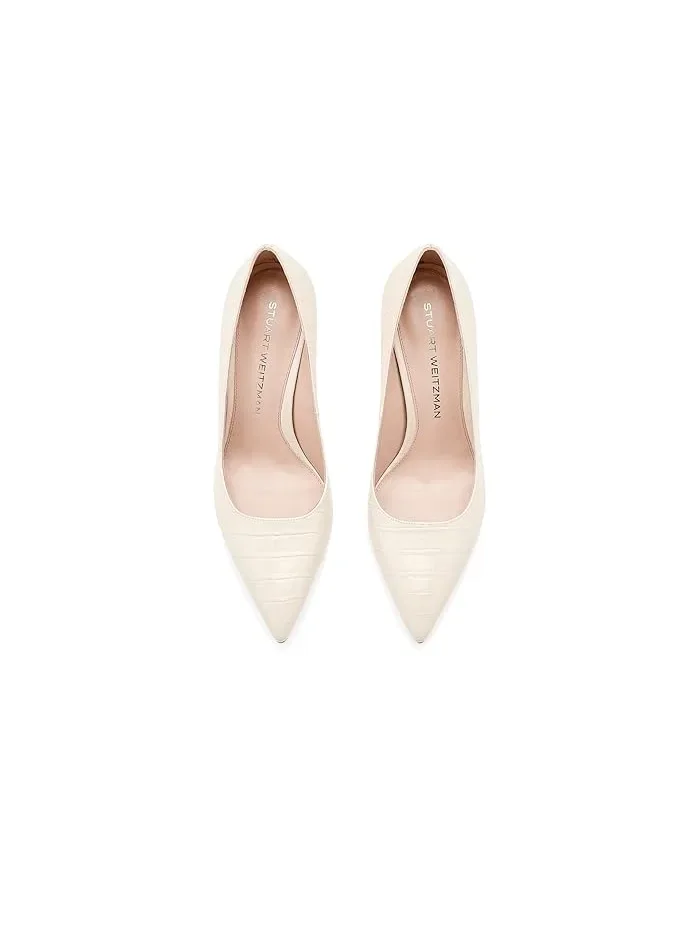 Туфли на каблуке Stuart Power 85 Stuart Weitzman, Linen — 3