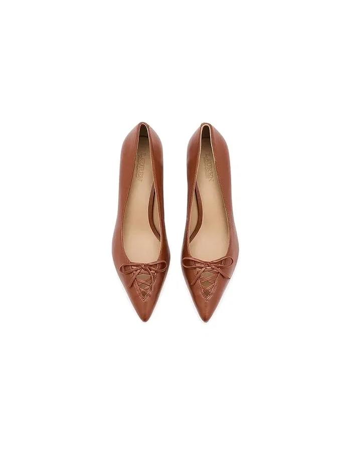 Туфли на каблуке Adrienne из кожи Nappa Lauren Ralph Lauren — 3
