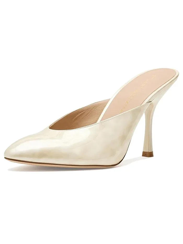 Туфли на каблуке Vinnie 85 Stuart Weitzman, Linen — 1
