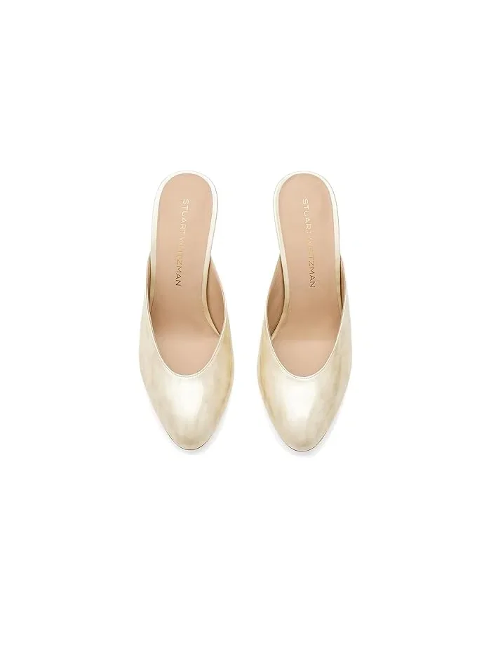 Туфли на каблуке Vinnie 85 Stuart Weitzman, Linen — 3