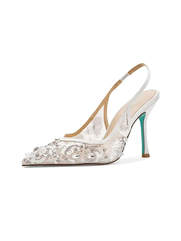 Туфли на каблуке с пайетками Eddie Blue by Betsey Johnson — 1
