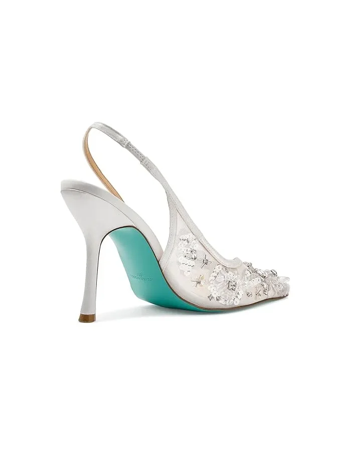 Туфли на каблуке с пайетками Eddie Blue by Betsey Johnson — 4