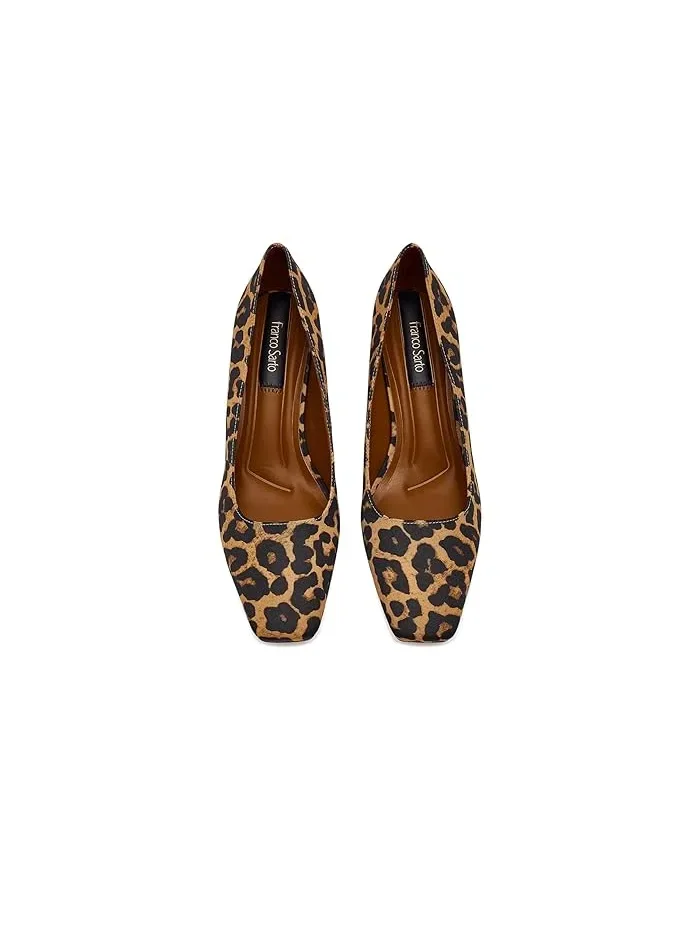 Туфли на каблуке Salino Franco Sarto, Camel Leopard Print — 3