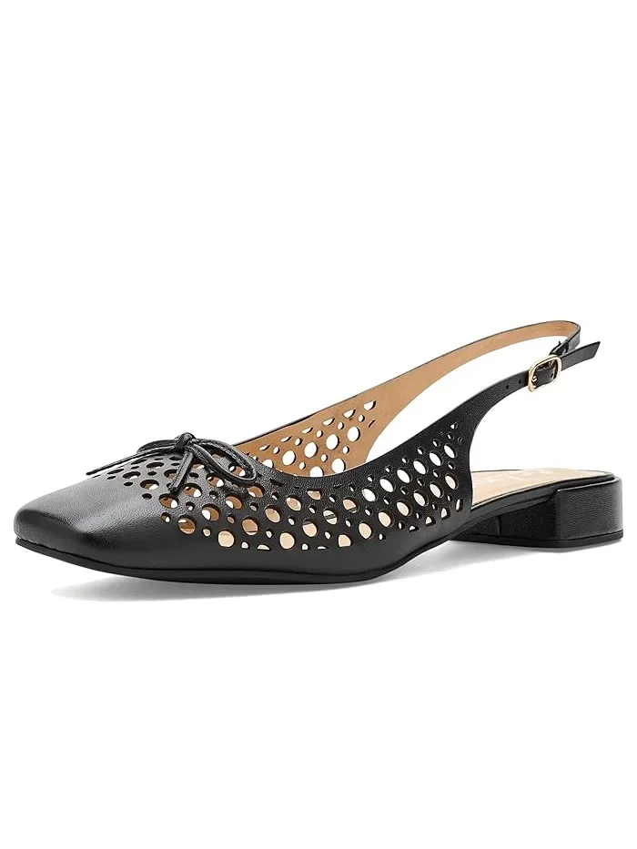 Туфли с открытым мысом низкий каблук Raven French Sole — 2
