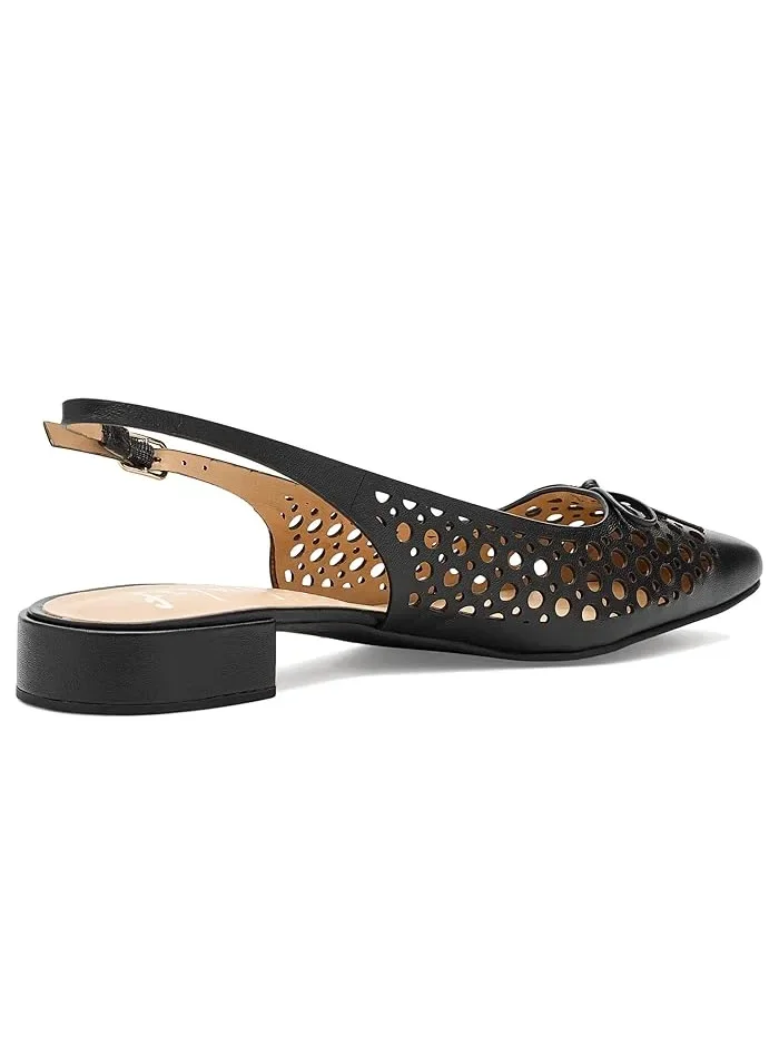 Туфли с открытым мысом низкий каблук Raven French Sole — 4
