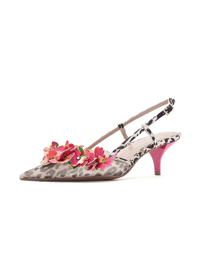 Туфли на каблуке с леопардовым принтом Baylee Blue by Betsey Johnson — 2