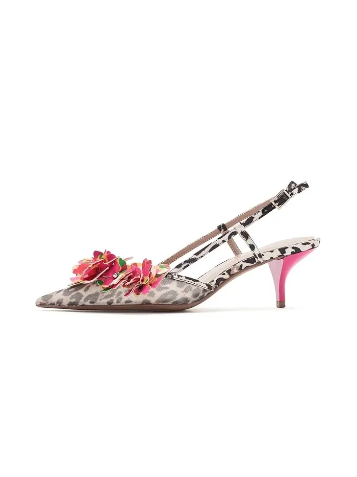 Туфли на каблуке с леопардовым принтом Baylee Blue by Betsey Johnson — 5