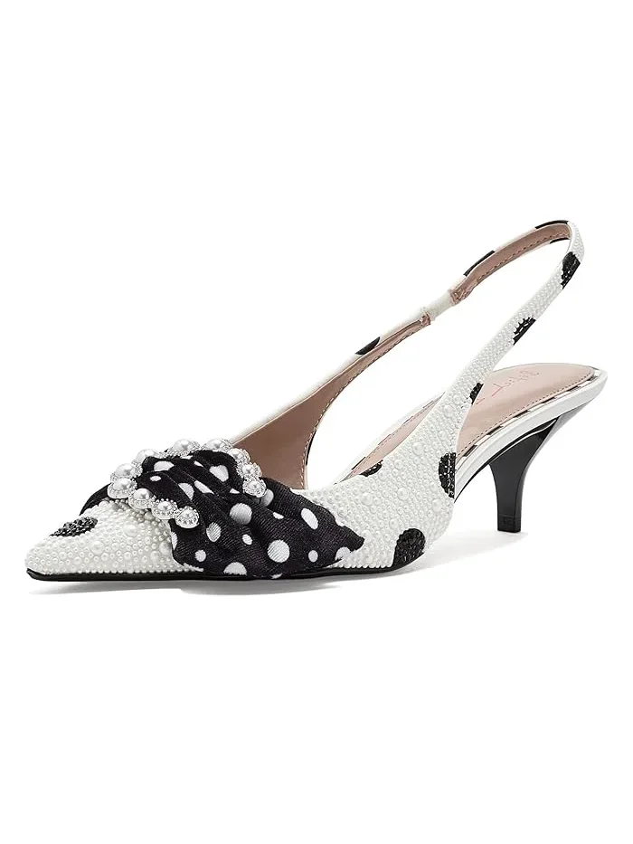 Туфли на каблуке с горошек Bryanna Blue by Betsey Johnson — 1
