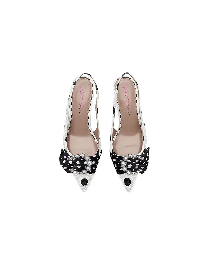 Туфли на каблуке с горошек Bryanna Blue by Betsey Johnson — 3