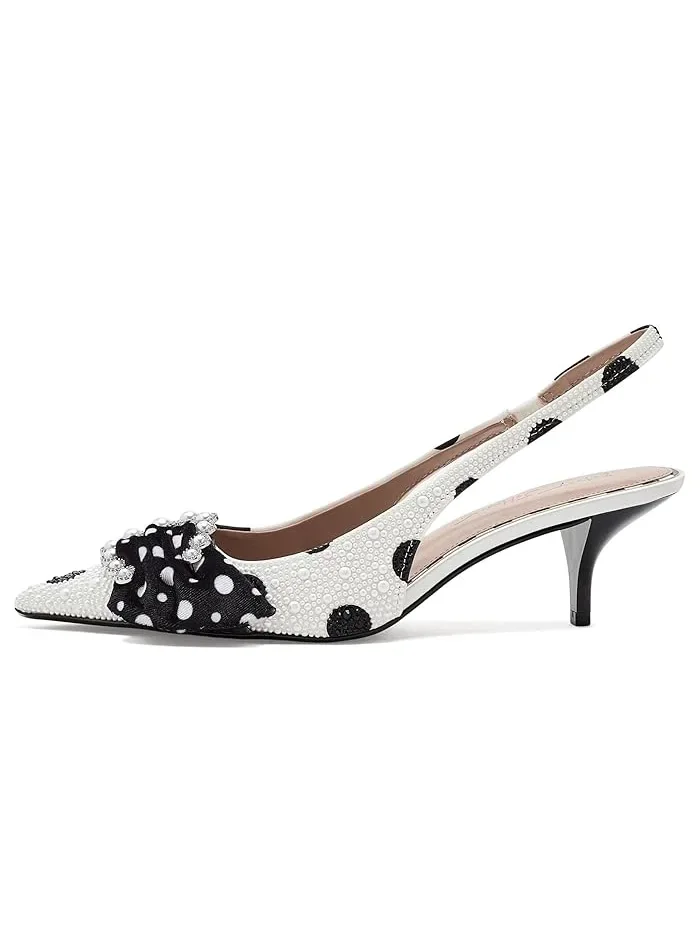 Туфли на каблуке с горошек Bryanna Blue by Betsey Johnson — 5