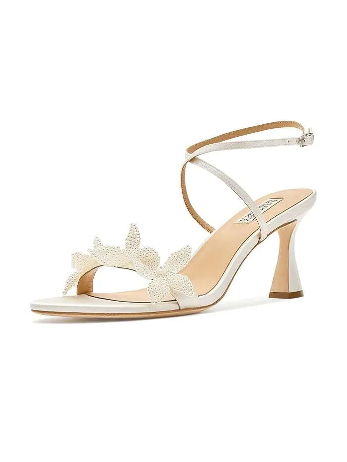 Туфли на каблуке с цветочным декором Whitney Badgley Mischka — 1