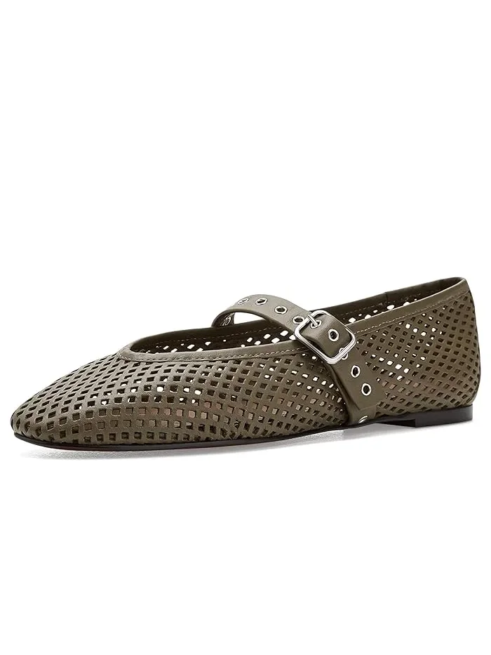 Туфли Мэри Джейн с перфорацией Remy Overlasted Mary Jane - Perf Madewell — 1