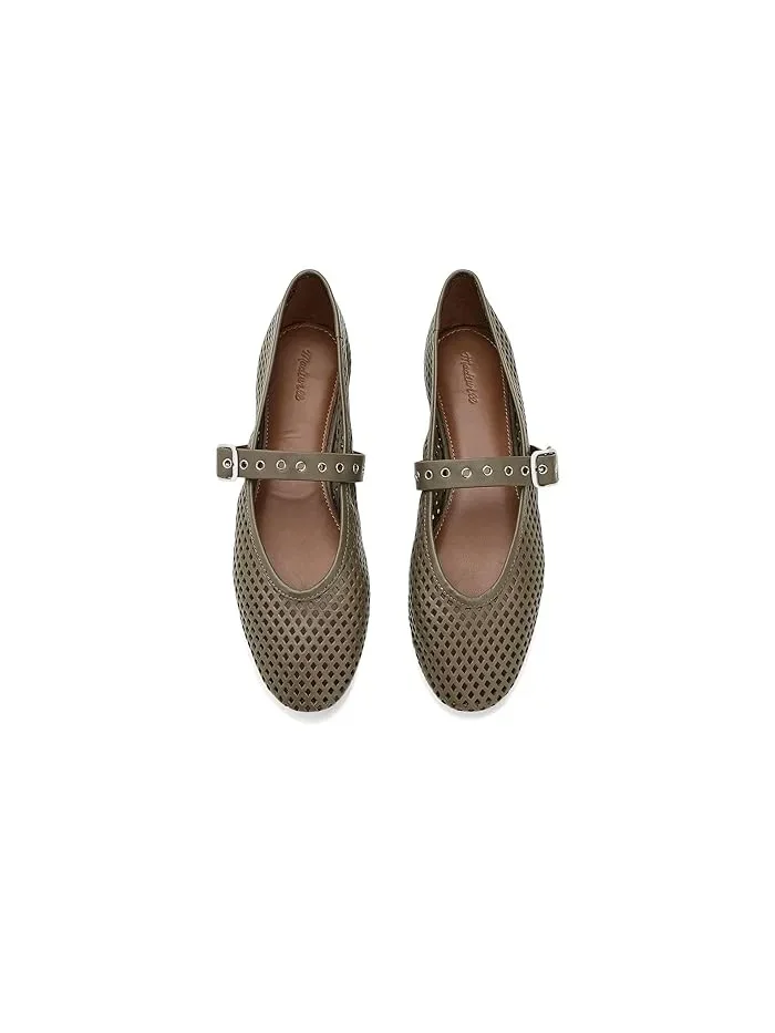 Туфли Мэри Джейн с перфорацией Remy Overlasted Mary Jane - Perf Madewell — 3
