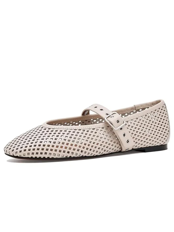 Туфли Мэри Джейн с перфорацией Remy Overlasted Mary Jane - Perf Madewell, Vintage Muslin — 2