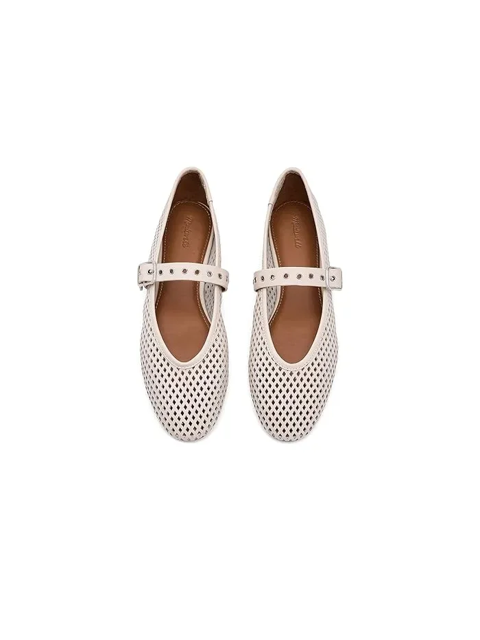 Туфли Мэри Джейн с перфорацией Remy Overlasted Mary Jane - Perf Madewell, Vintage Muslin — 3