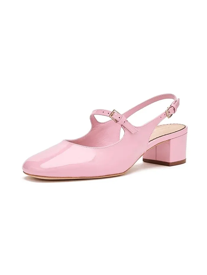 Туфли на каблуке Diana Patent Slingback Block Heels Cinq à Sept — 1