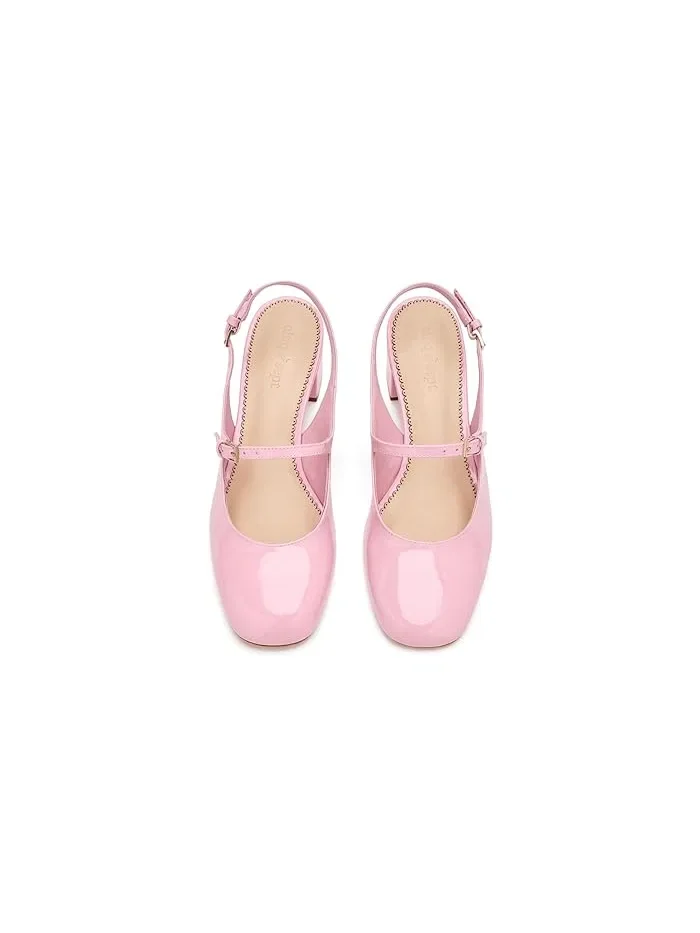 Туфли на каблуке Diana Patent Slingback Block Heels Cinq à Sept — 3