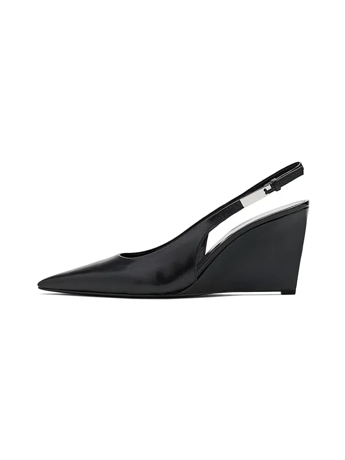 Туфли-лодочки на каблуке 75mm Gigi Slingback Wedge Tory Burch — 5