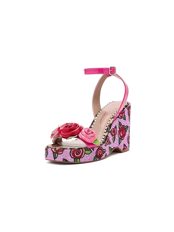 Туфли на каблуке с цветочным принтом Lizzete Blue by Betsey Johnson — 1