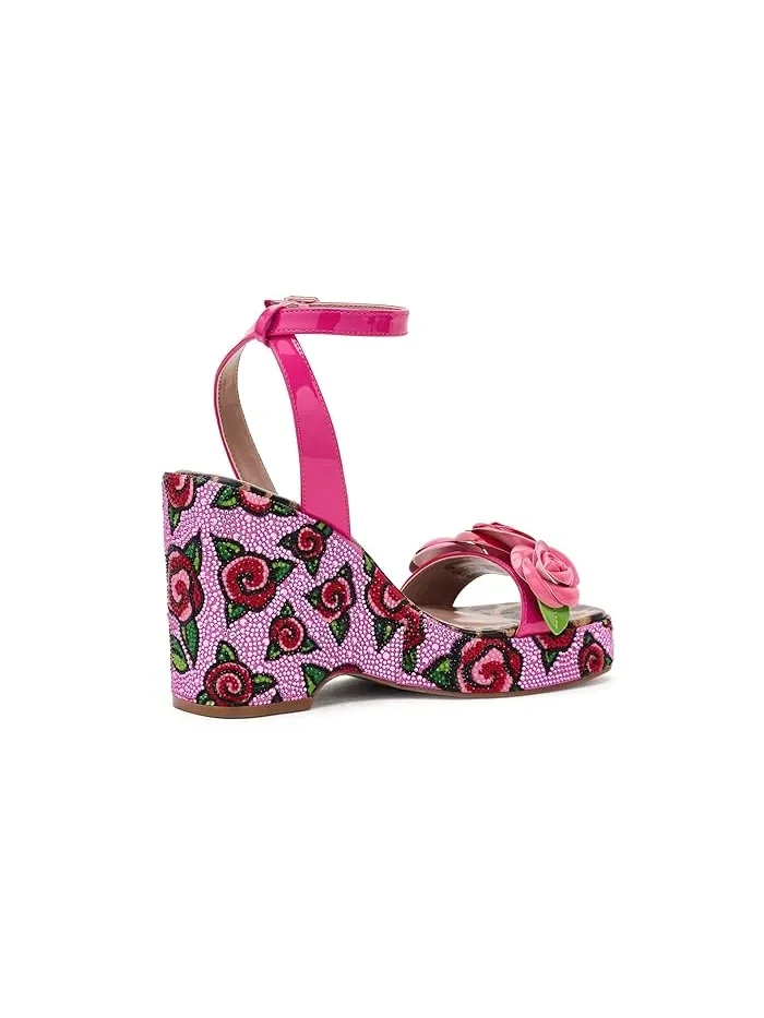 Туфли на каблуке с цветочным принтом Lizzete Blue by Betsey Johnson — 4