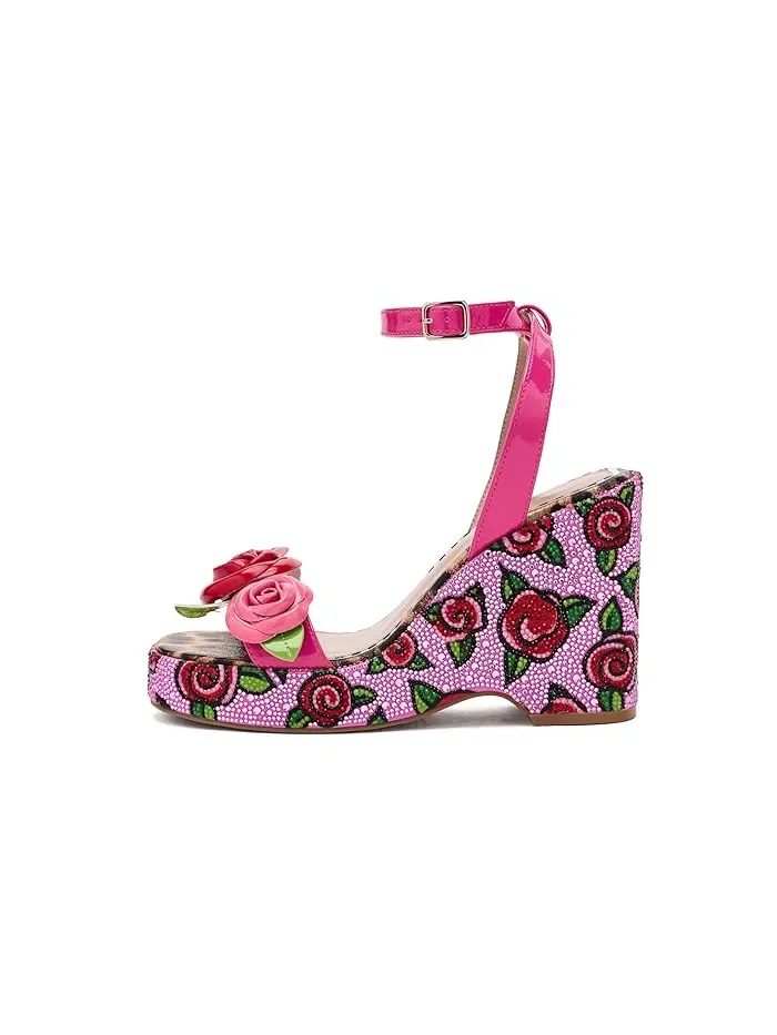 Туфли на каблуке с цветочным принтом Lizzete Blue by Betsey Johnson — 5