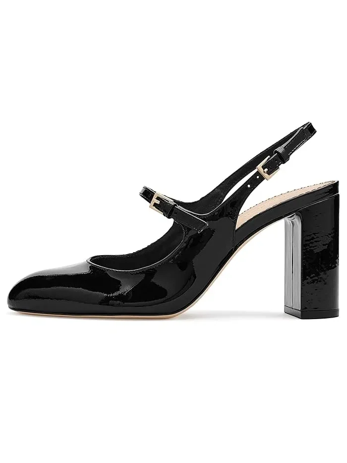 Туфли на каблуке Lola Patent Slingback Heels Cinq à Sept — 5